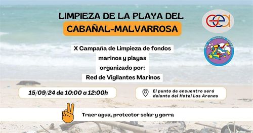 Limpieza de la playa del CABAÑAL-MALVARROSA