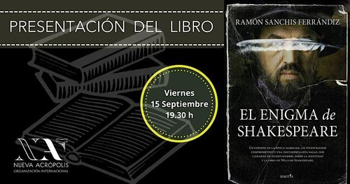 Presentación del libro, El enigma de Shakespeare de Ramón Sanchis.